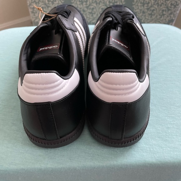 Adidas Samba Black, white stripes and black soles. Size 11 NWT - Picture 5 of 6
